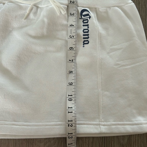 Corona Beer White Mini Skirt with Logo and drawstring - Picture 10 of 11
